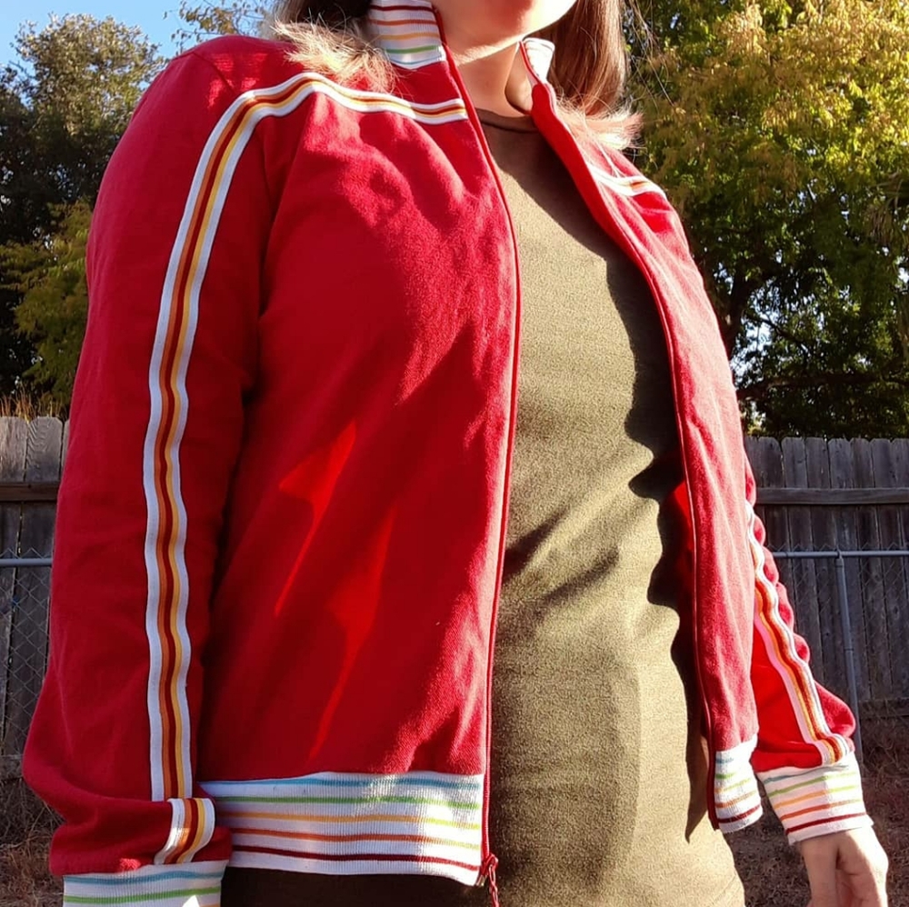 Retro Rainbow Track Jacket - image 1